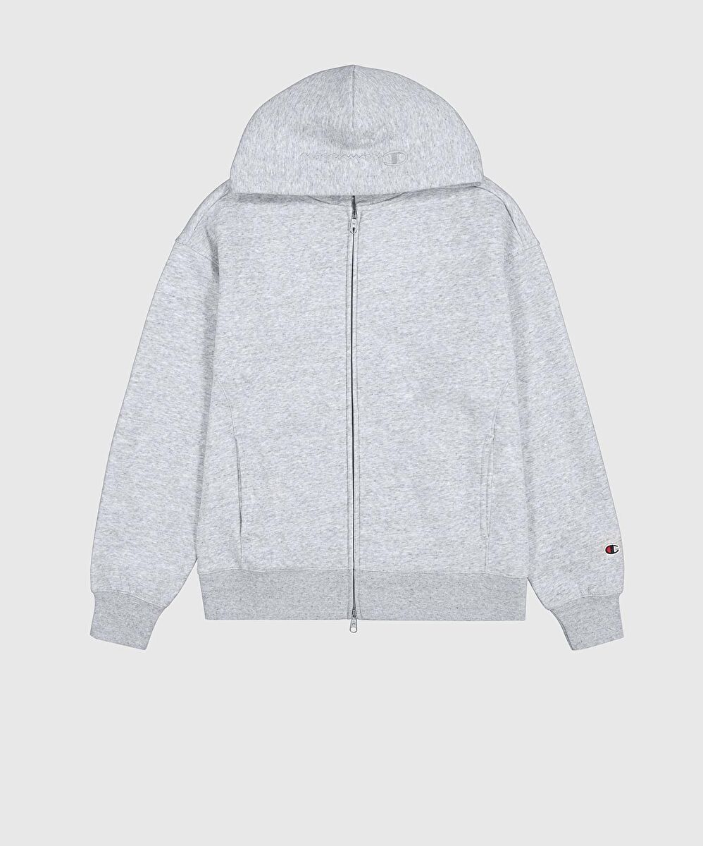 Champion Script Shop Hooded Full Zip Sweatshirt