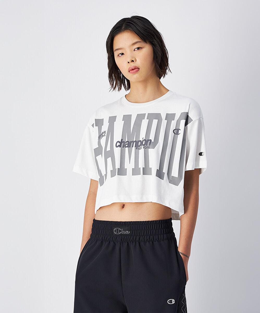 Champion Urban Contemporary Crewneck Croptop T-Shirt