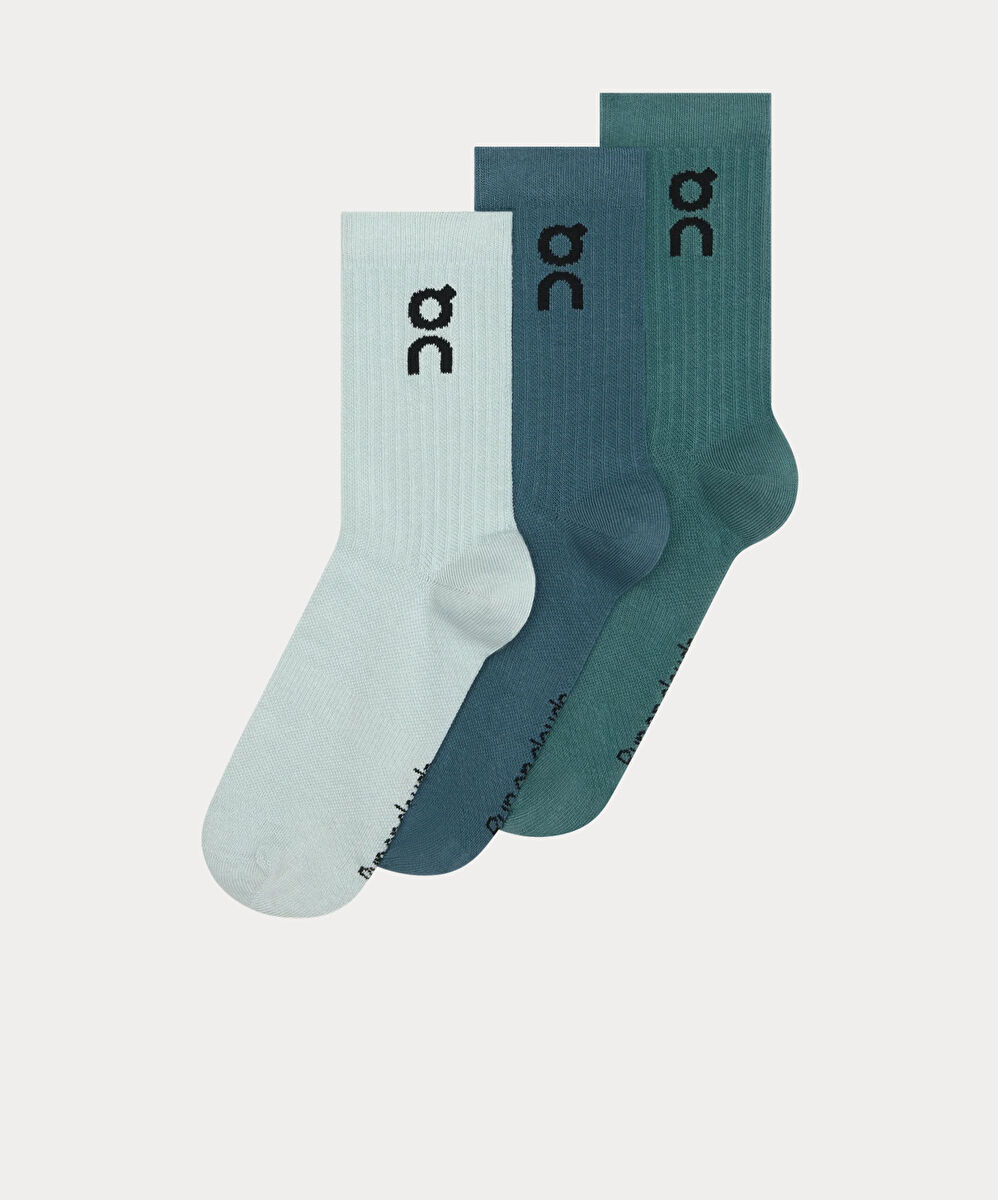 On Logo Sock High 3lü Paket