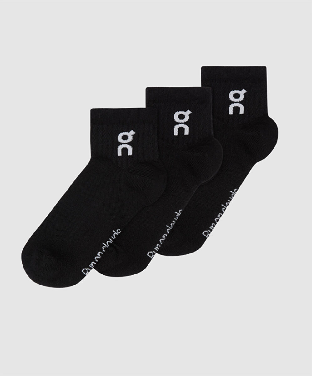 On Logo Sock Mid 3lü Paket