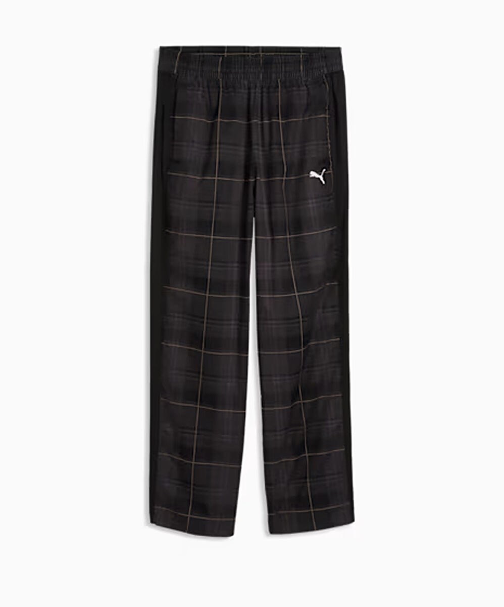 Puma T7 Relaxed Tartan Woven Track Pants