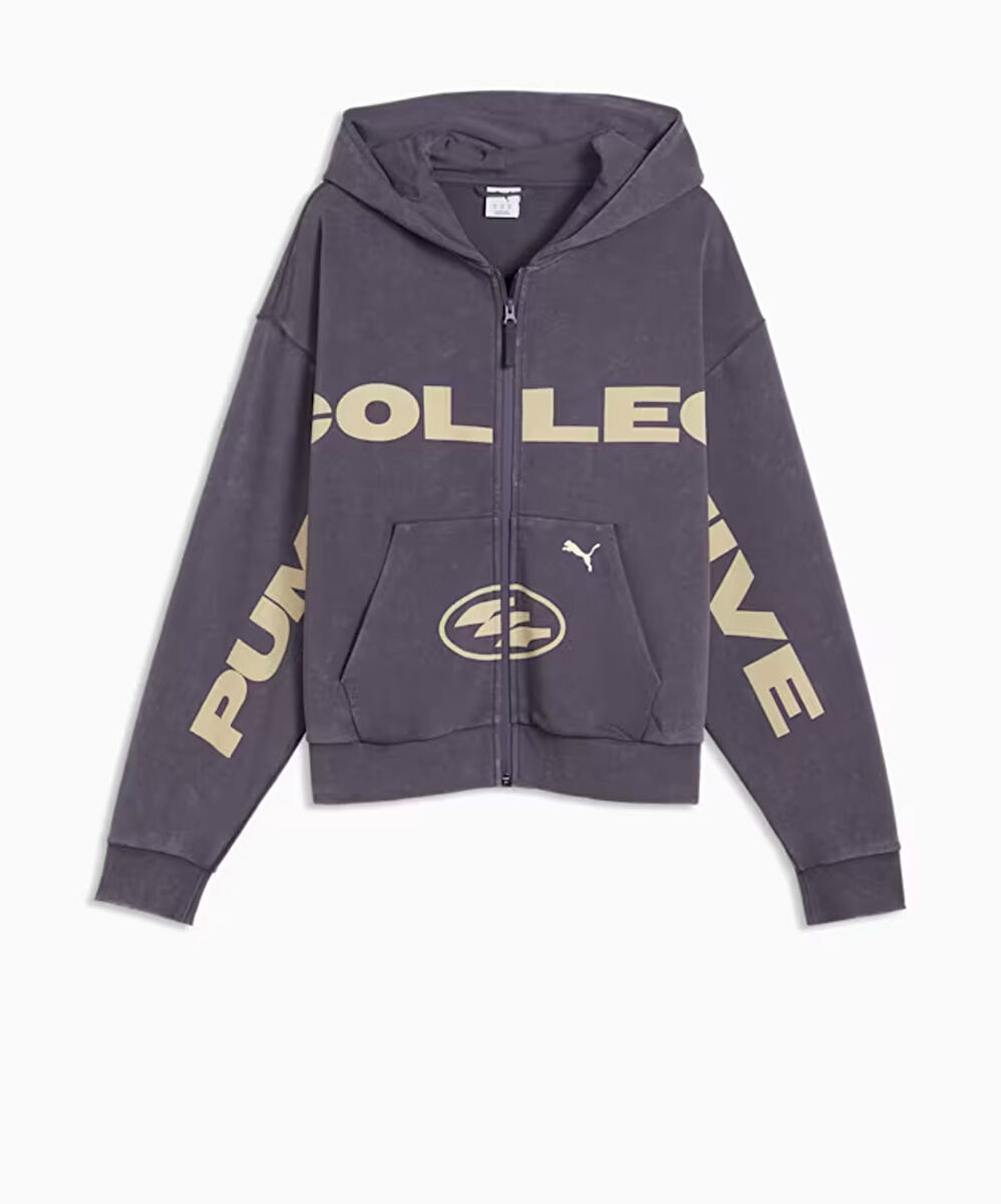 Puma SPC Boxy Washed Full Zip Graphic Hoodie