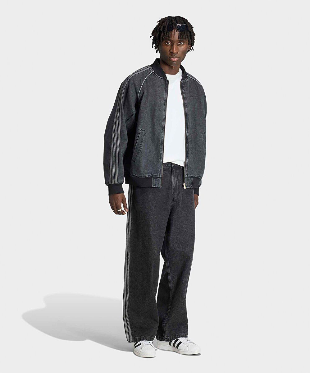 adidas SST Denim Jeans Mid Rise Straight Leg