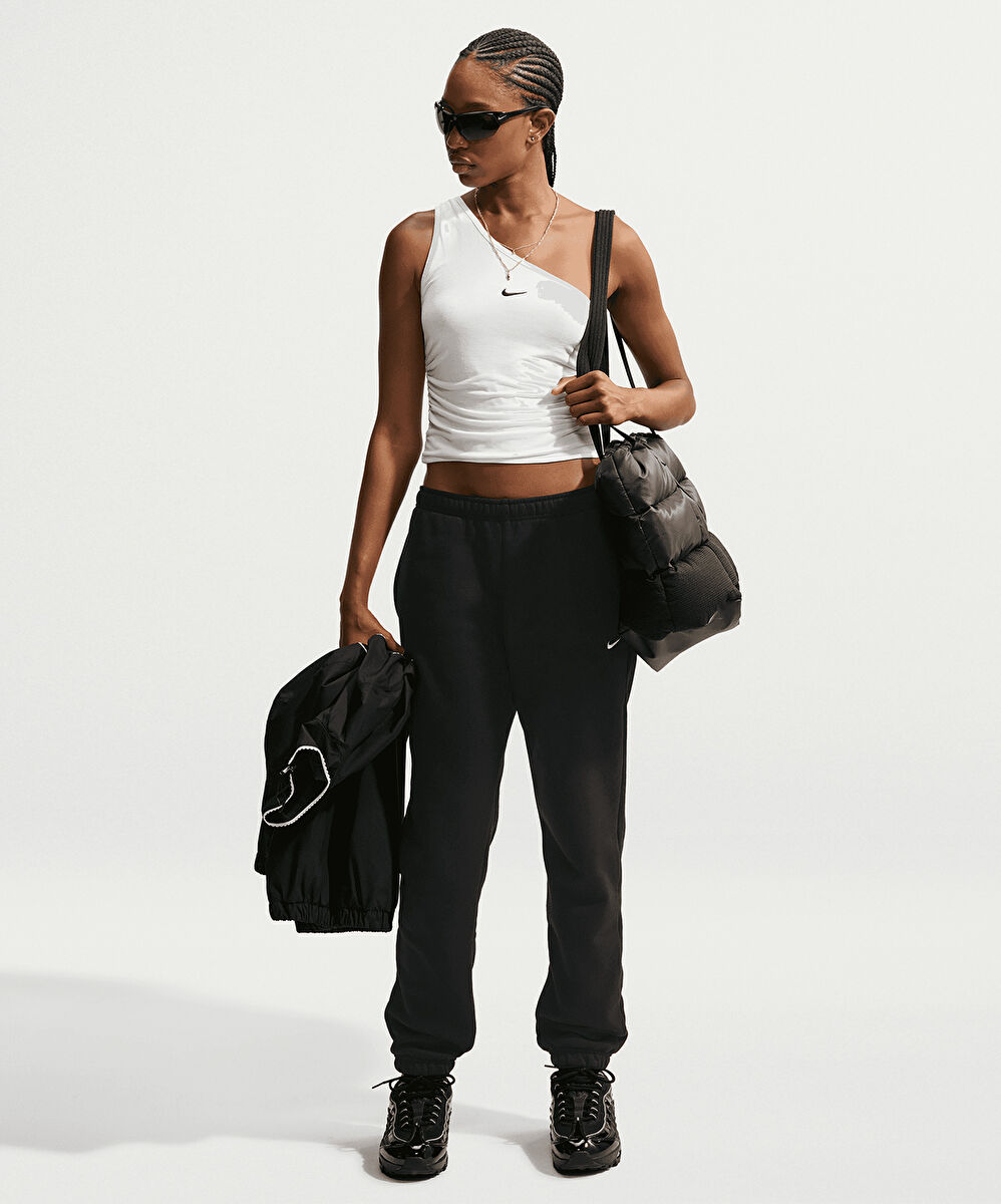 Nike Studio Fleece Mid-Rise Cuffed Pants