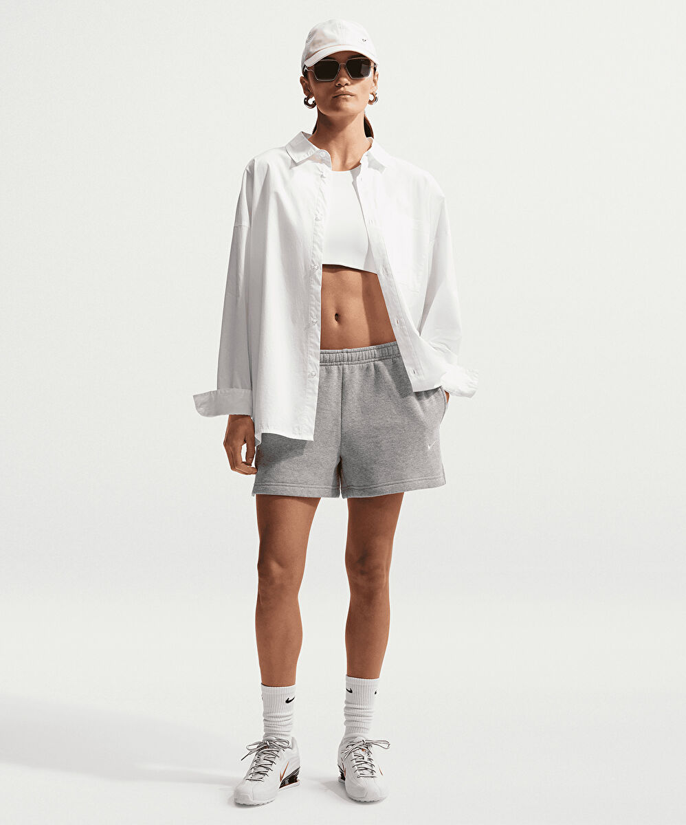 Nike Studio Fleece Mid-Rise 4 Shorts