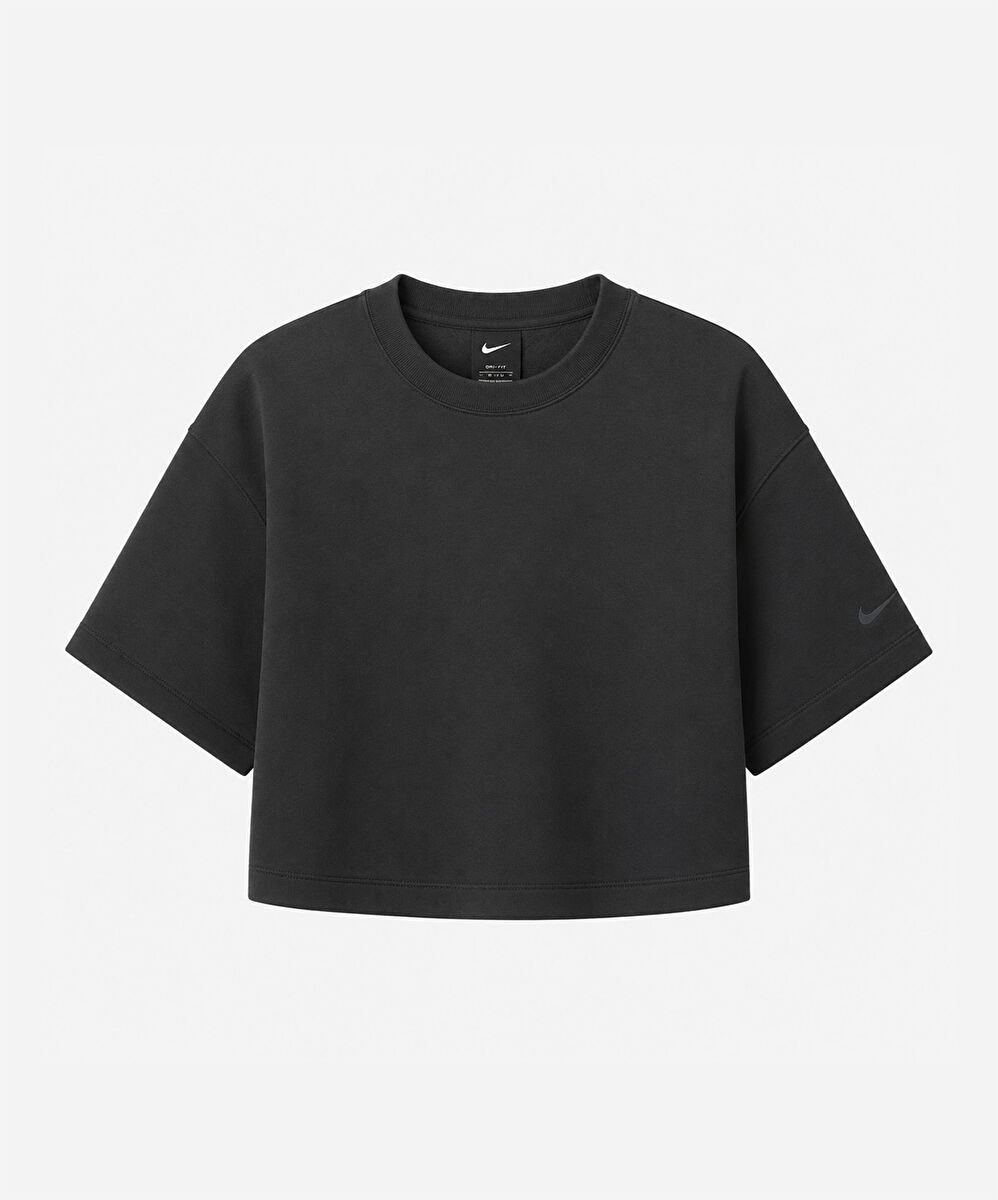 Nike Pregame Fleece Oversized Mod-Cropped Top