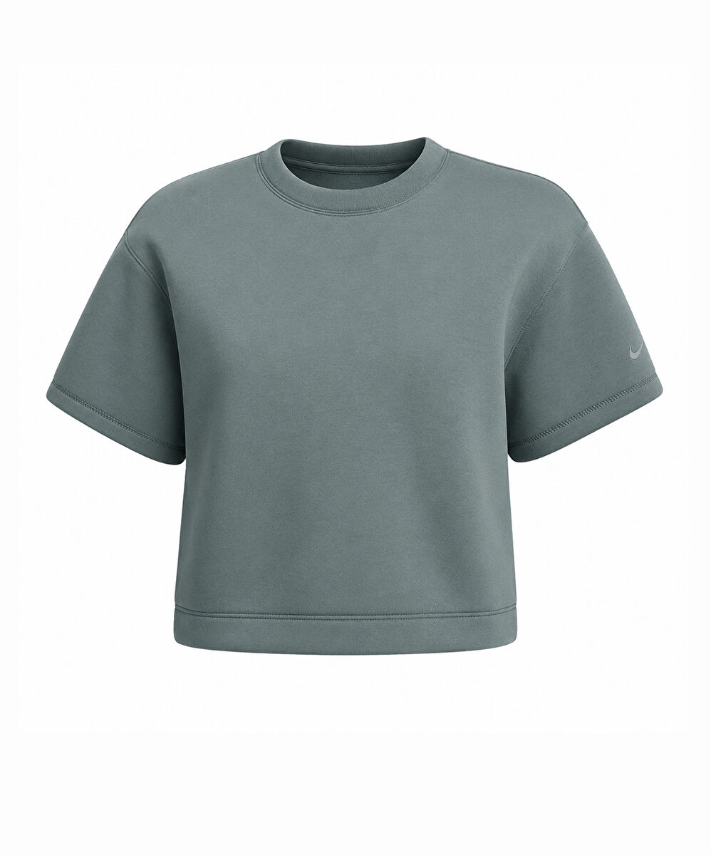 Nike Pregame Fleece Oversized Mod-Cropped Top