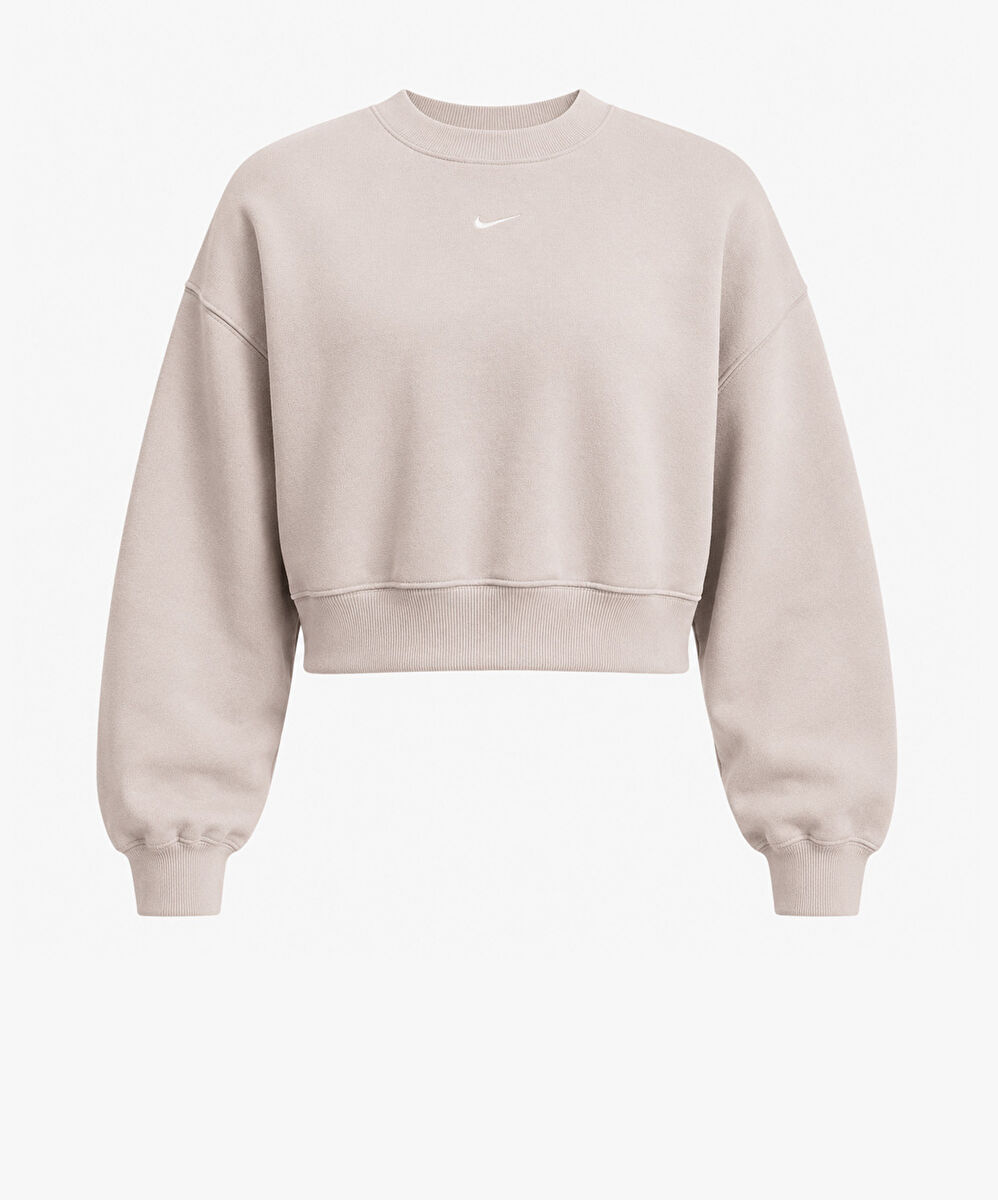 Nike Studio Fleece Oversized Cropped Crew
