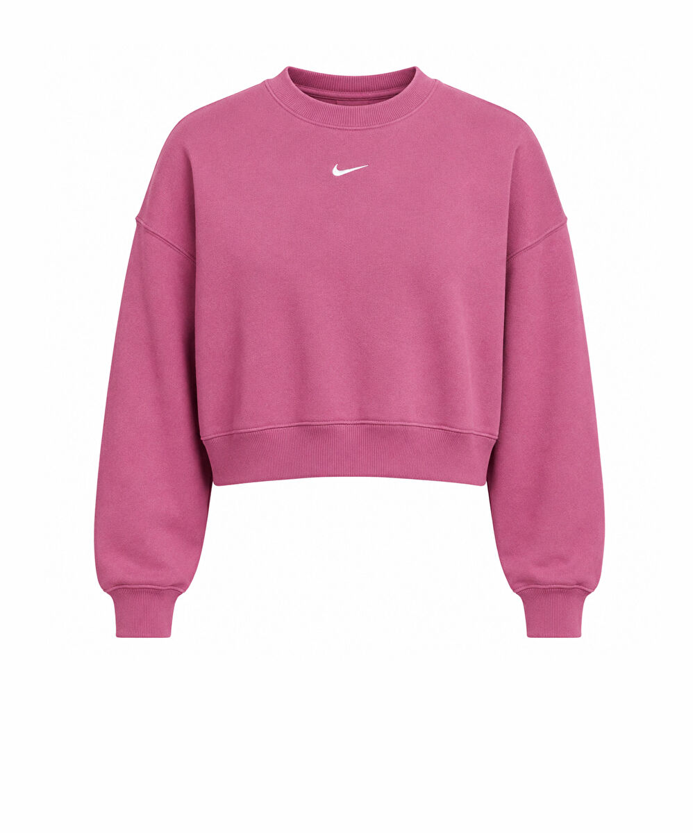 Nike Studio Fleece Oversized Cropped Crew