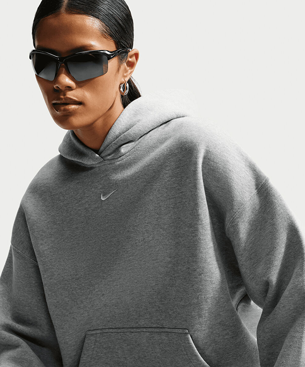 Nike Studio Fleece Medium Weight Oversized Pullover Hoodie
