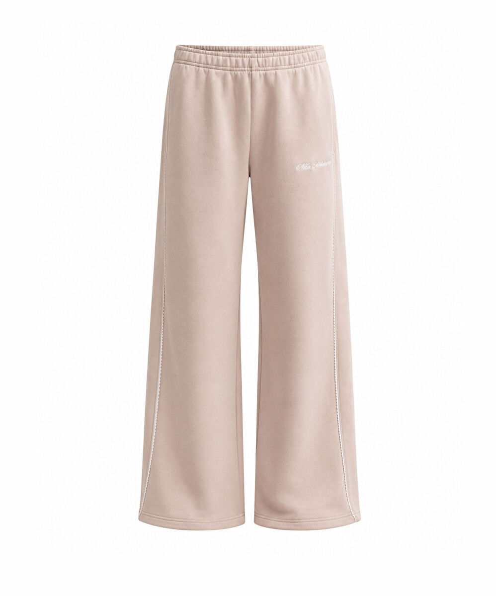 Nike Studio Fleece Mid-Rise Wide-Leg Scallop Pants