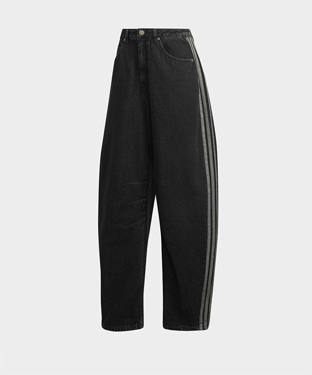 adidas High Rise Barrel Leg Denim Pant
