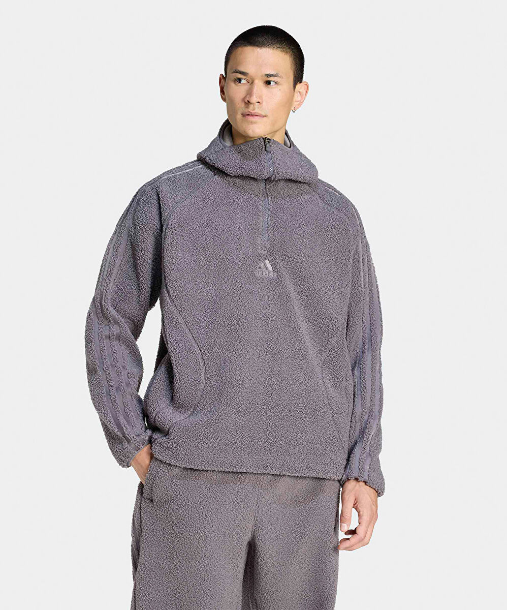 adidas Borg Fleece Teamgeist 1/4 Zip Hoodie