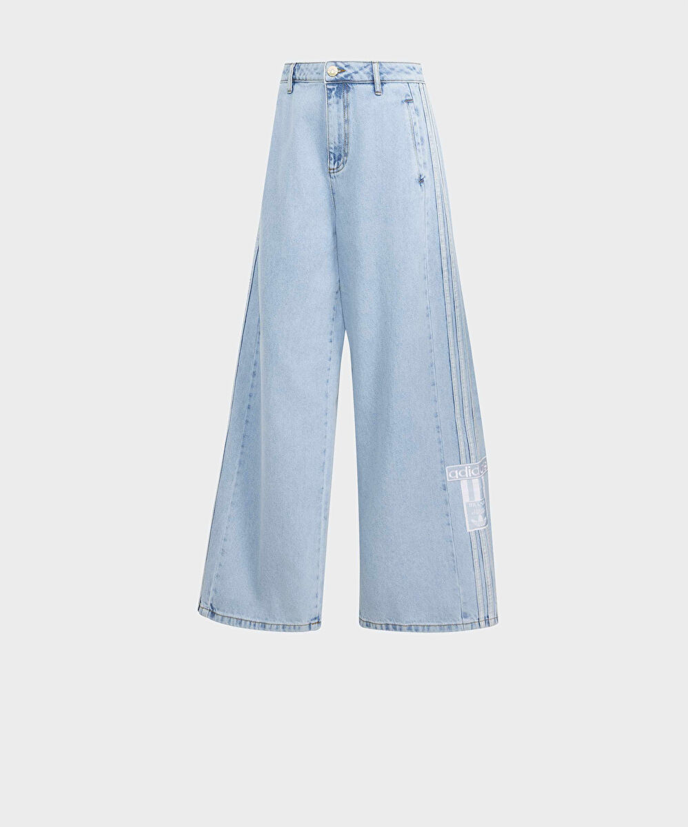 adidas Adibreak Mid Rise Wide Leg Denim Pants