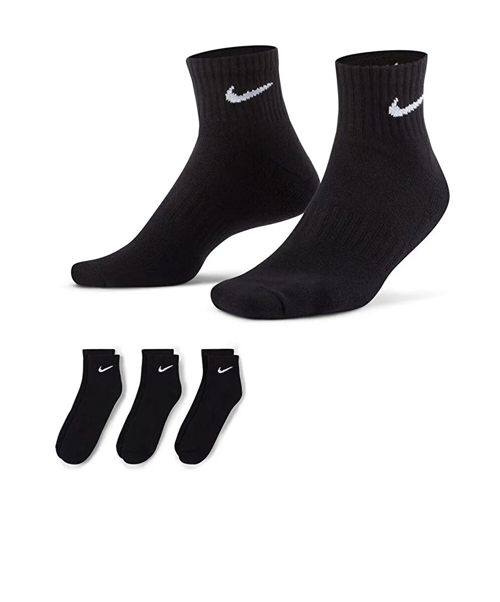 Nike Everyday Cushioned Training Ankle Socks 3lü Paket