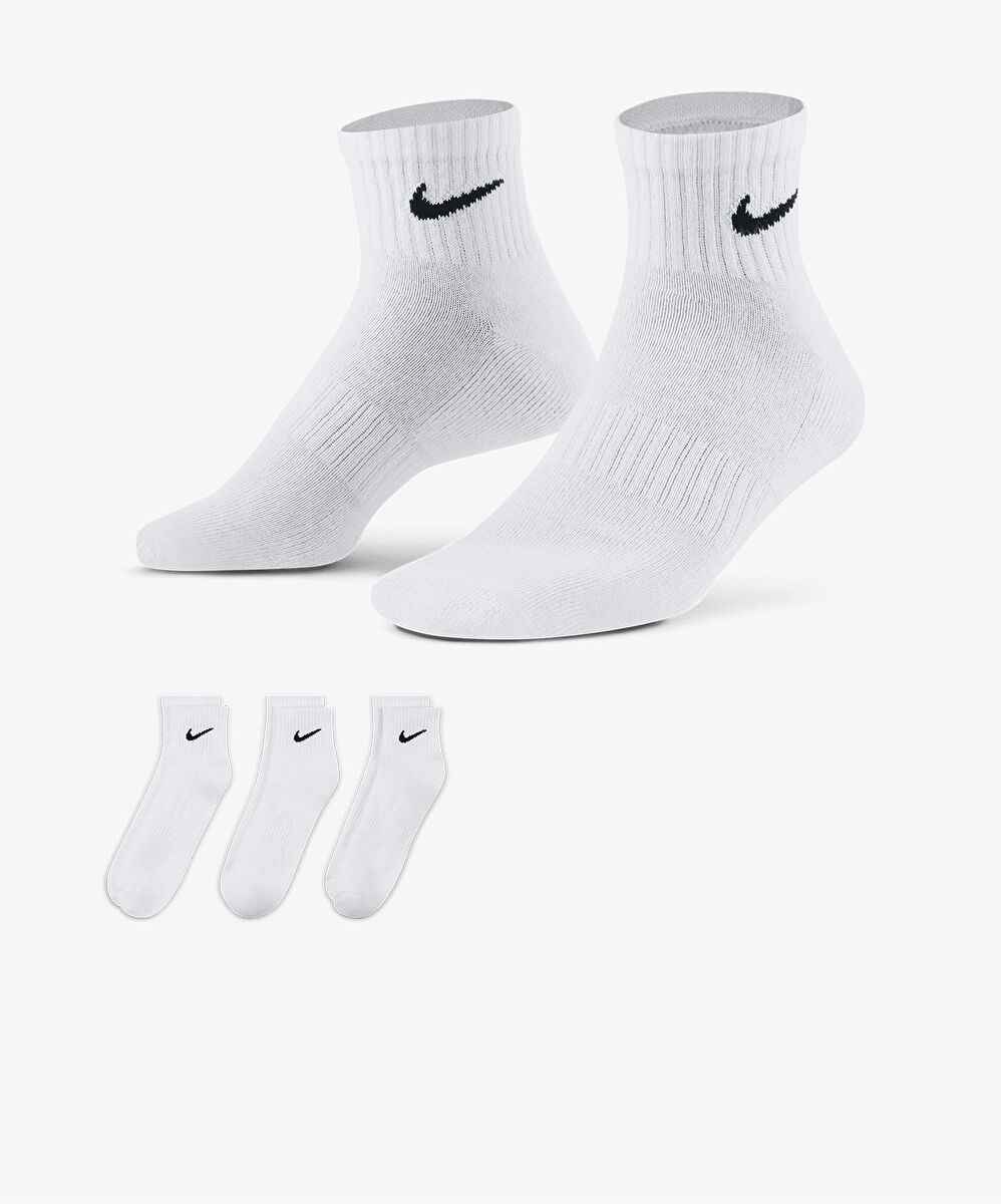 Nike Everyday Cushioned Training Ankle Socks 3lü Paket