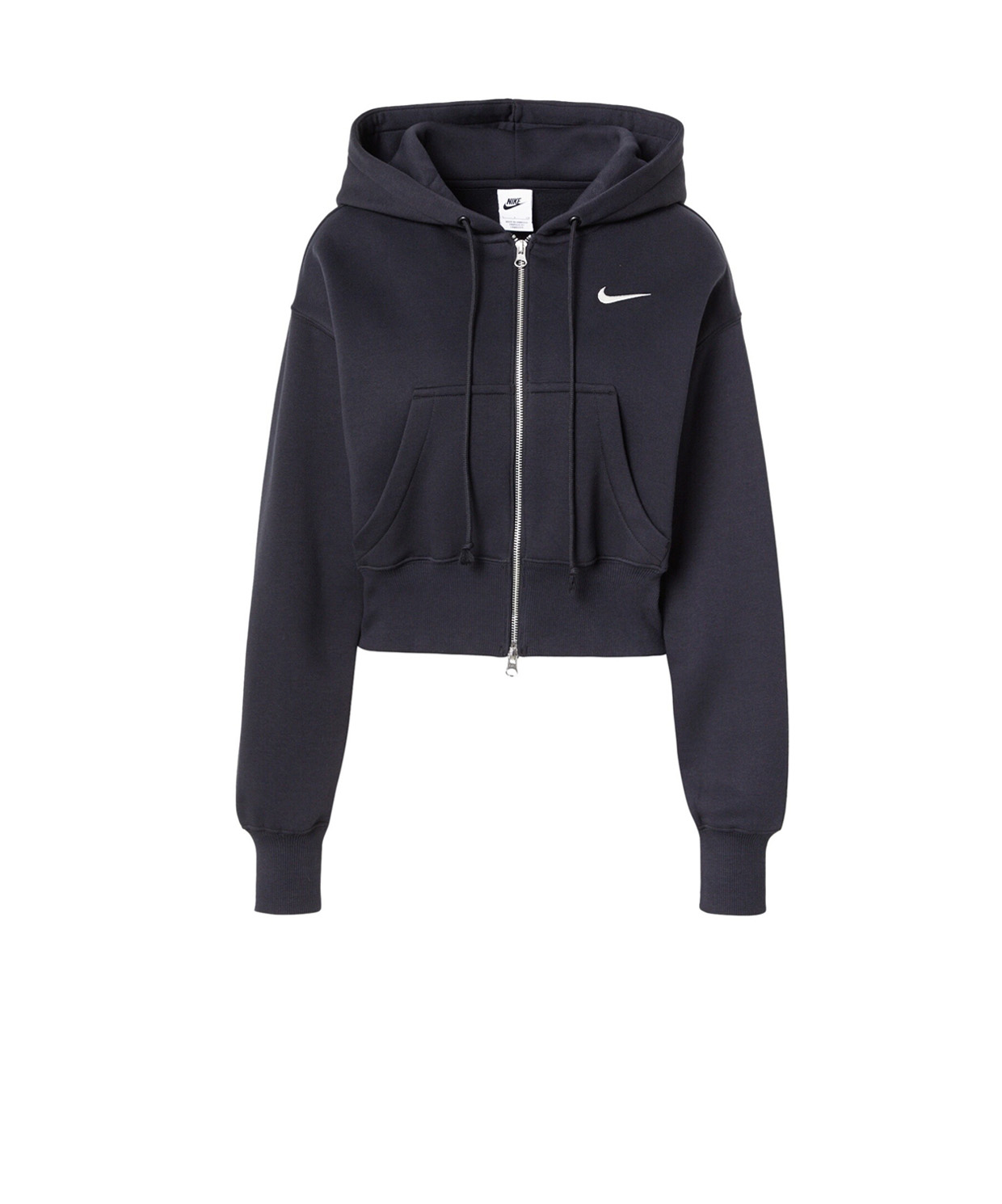ヒロ Nike Sportswear Phoenix Fleece Loose Full-Zip Cropped Hoodie