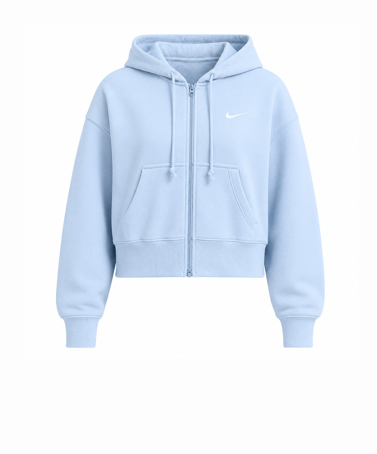 Nike Sportswear Phoenix Fleece Loose Full-Zip Cropped Hoodie