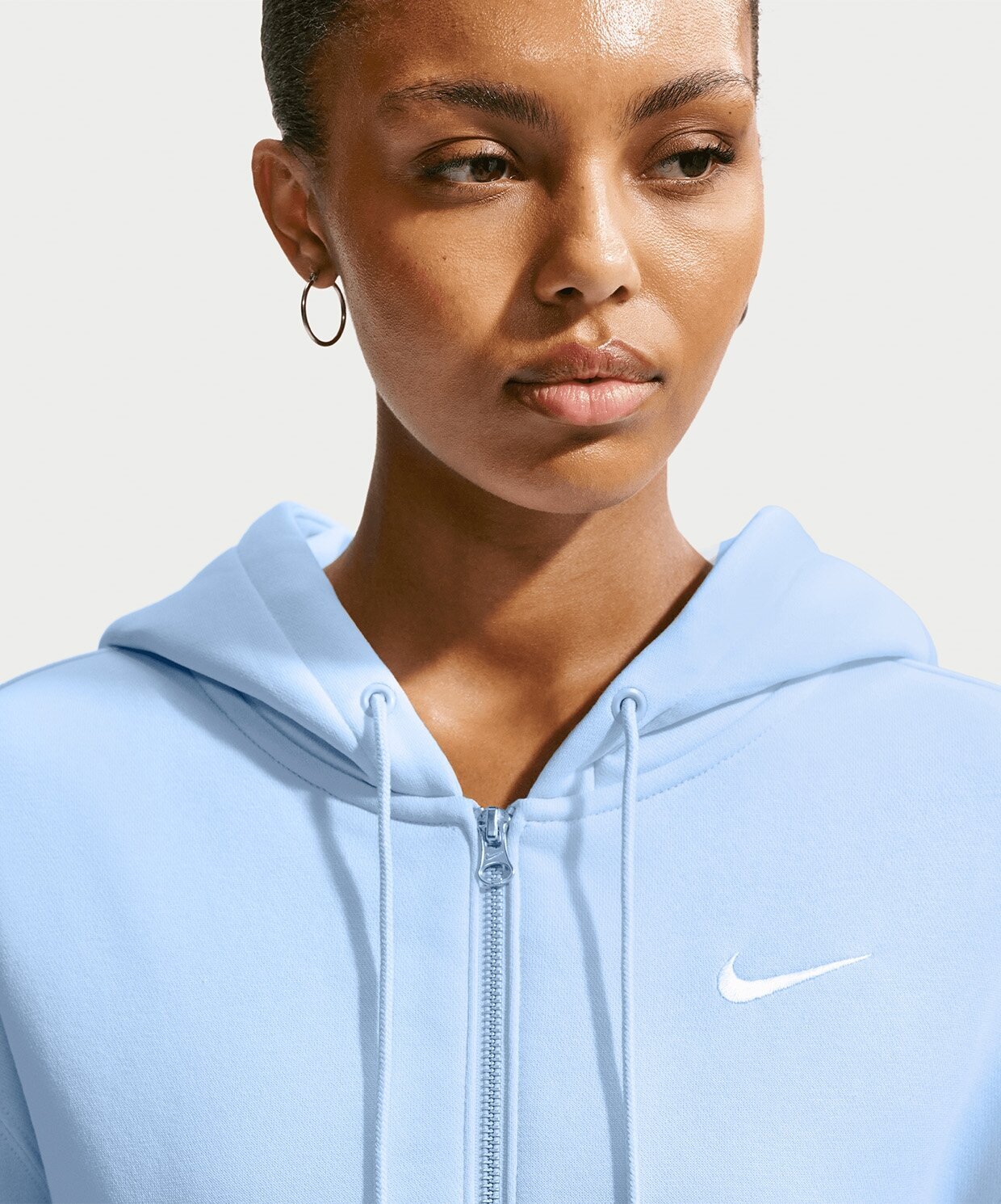 Nike Sportswear Phoenix Fleece Loose Full-Zip Cropped Hoodie