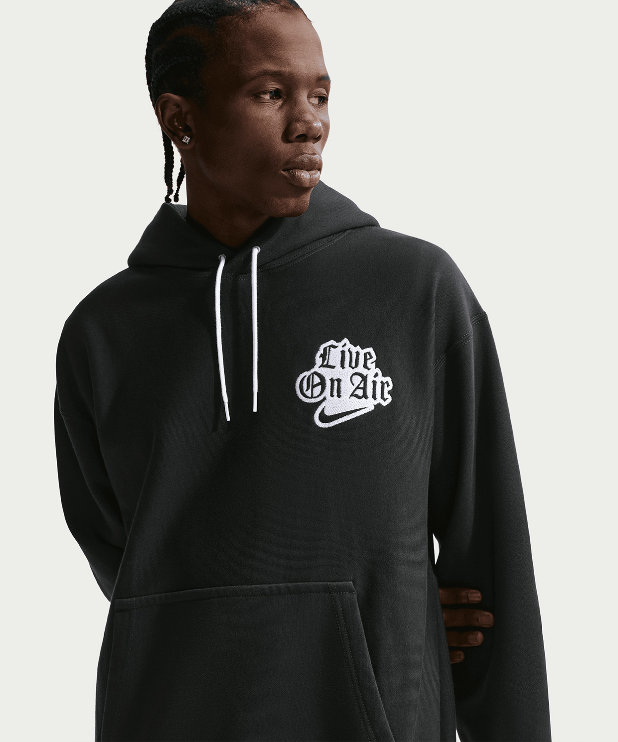 Nike Solo Swoosh Fleece Hoodie Sweatshirt IQ5559-010 - Sneaks Up
